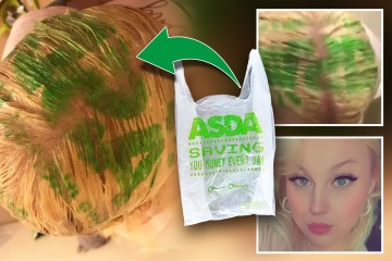 I was left with green Asda logo printed on my head in hair dye disaster