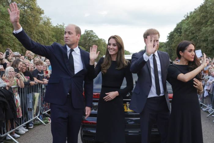 Prince William, Kate Middleton, Prince Harry and Meghan Markle