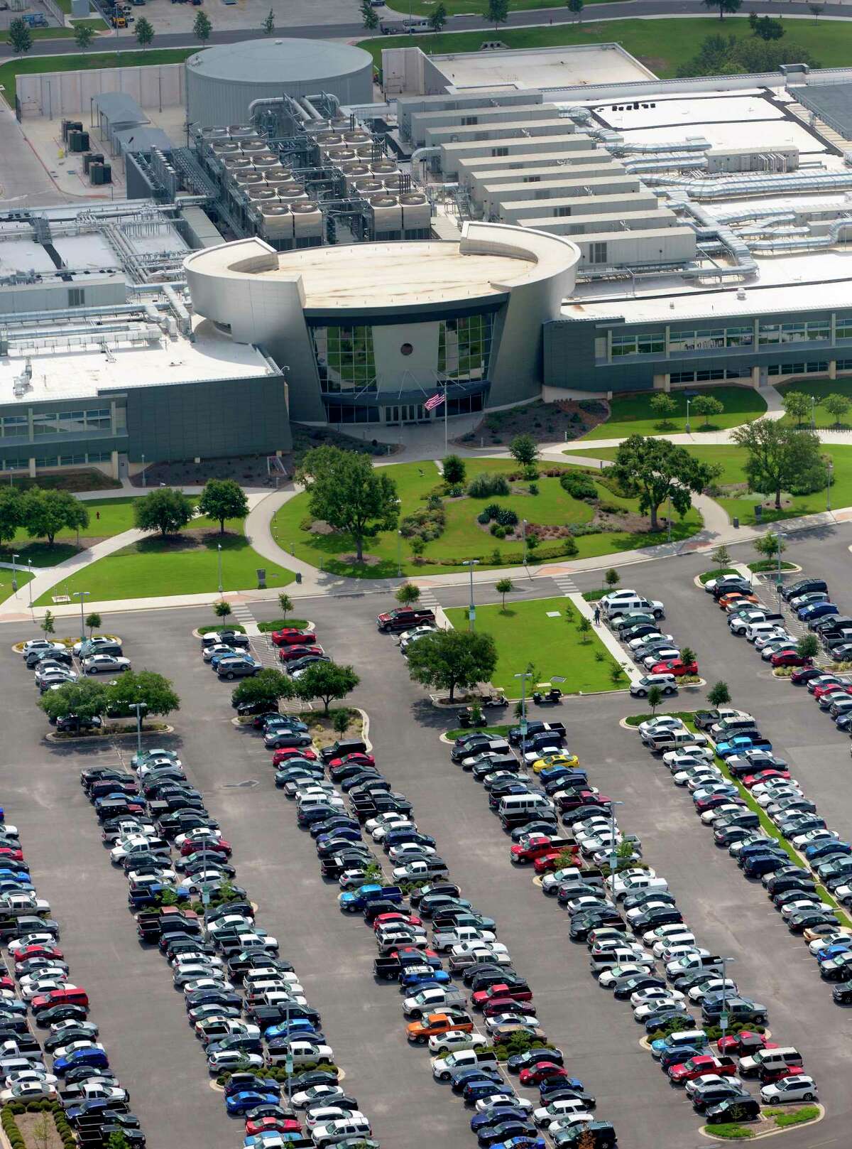 The National Security Agency building in San Antonio is seen in this 2013 aerial photo. Thought it’s said little about its operations before, some of the wraps are coming off as it seeks to staff up amid growing cybersecurity threats.