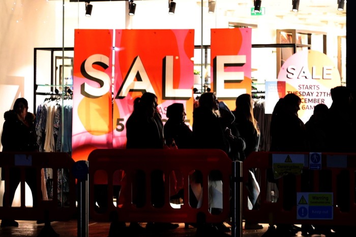 Hundreds of shoppers queue up for the Next sale in Peterborough