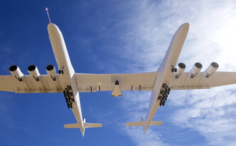 The wingspan is longer than an American football field (Picture: Stratolaunch)