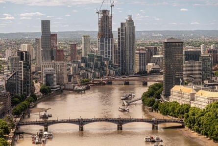 View of London from London Eye.