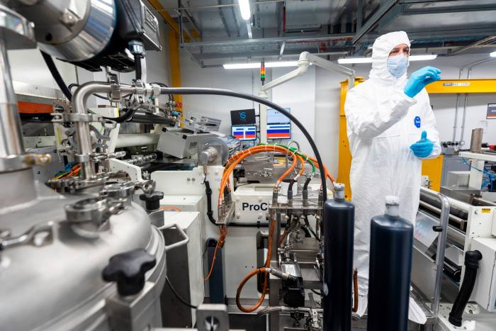 The cathode coating room at the battery industrialisation centre