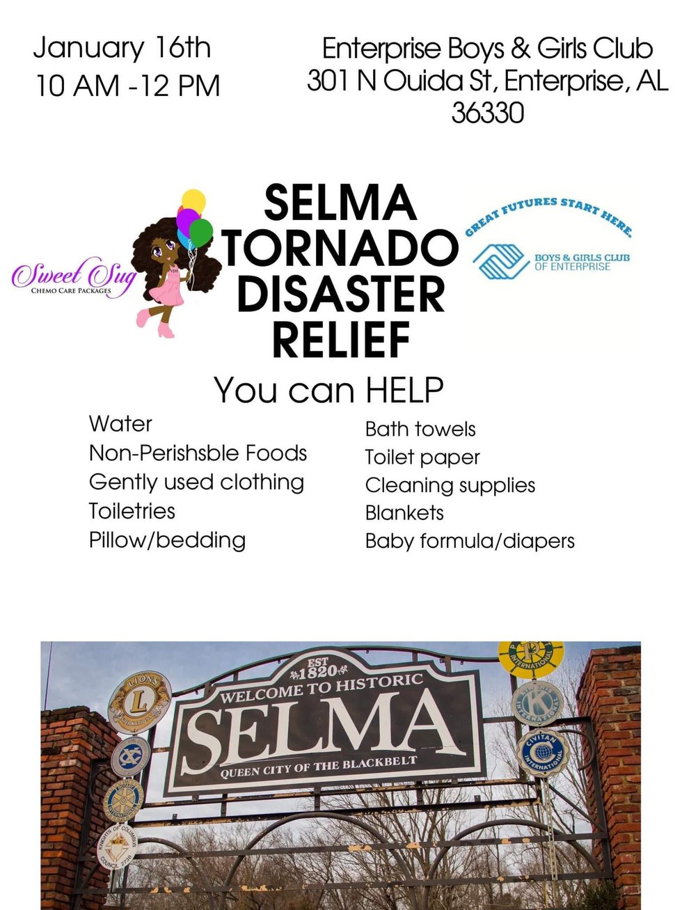 Tornado relief drive