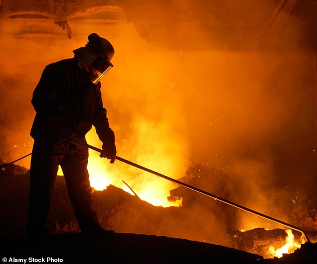 Heating up: The Chancellor is expected to tell the UK's second-biggest steel maker within days that the Government will pay the support package in instalments over the next few years