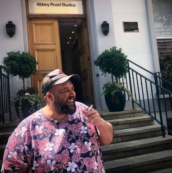 Wez outside Abbey Road 