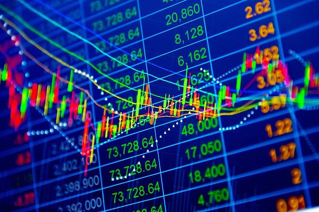 On the rise: Following a strong start to the year on Tuesday, the FTSE 100 was up another 0.4% or 31.10 points, to 7585.19 while the FTSE 250 rose 1.3%, or 256.73 points, to 19,391.07