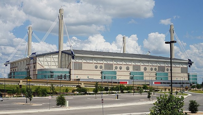 The Alamodome, originally configured to accommodate 65,000, was adjusted due to the high demand for Friday's game. - Wikimedia Commons / Michael Barera