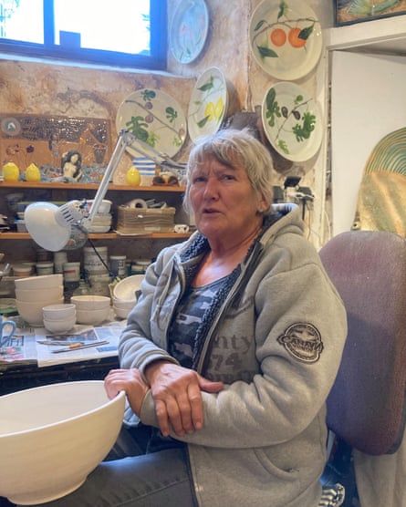 Ceramicist Joanna Kuhne in her studio.