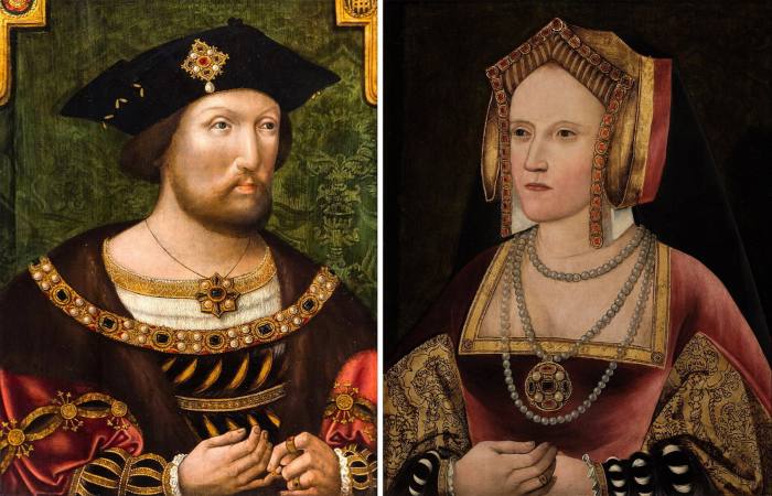 Paintings of King Henry VIII and Katherine of Aragón