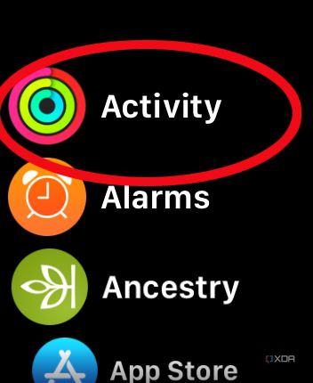 apple watch menu add friends 1