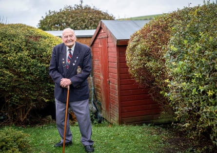 George Dunn in his garden