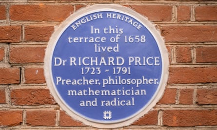 A blue plaque honouring Price at his former home in north London.