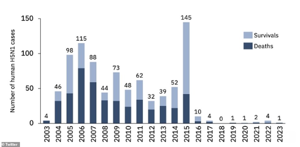 Before the cases in Cambodia, only one case of H5N1 in humans had been detected this year. Cases in humans have been rare in recent years