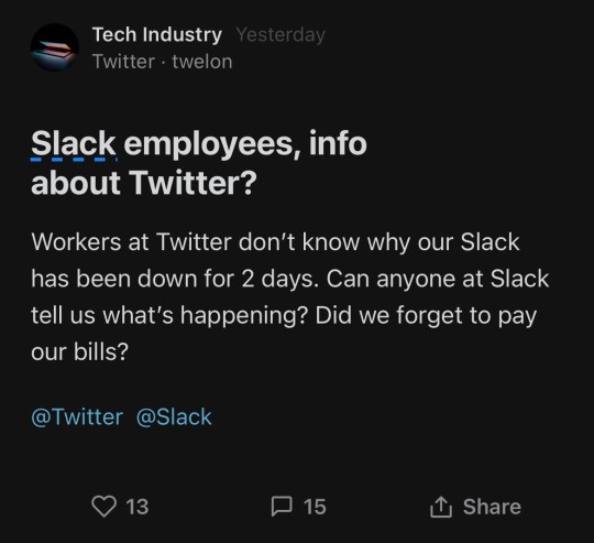 Twitter employee on Blind