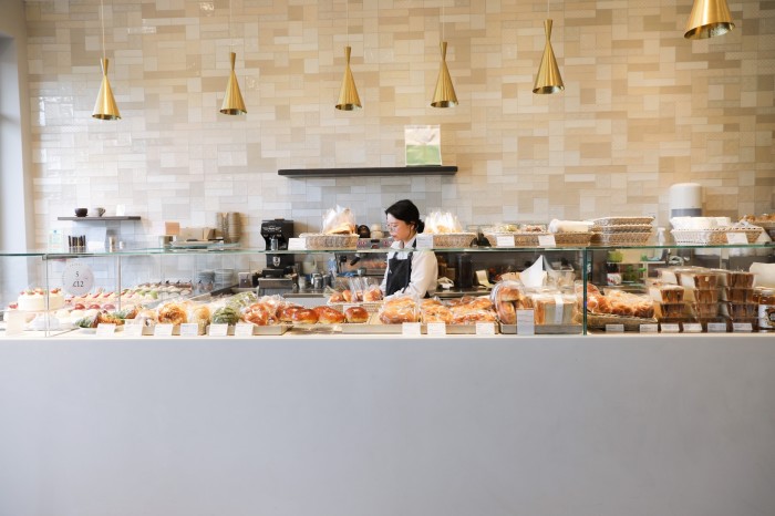 The original west London branch of WA, with baked goods behind the glass counter