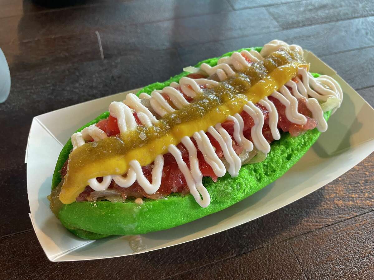 The Sonoran Dog from T-Loc's is spirited and delicious.