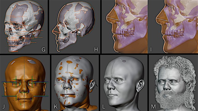 JERICHO, WEST BANK, PALESTINE The face of a man who died 9,500 years ago in the Middle East has been brought to life by a team of scientists using 3D scans of his skull (Credit: Pen News/Cicero Moraes) (Pen News ??25, ??15, ??10 online) (Contact editor@pennews.co.uk/07595759112)