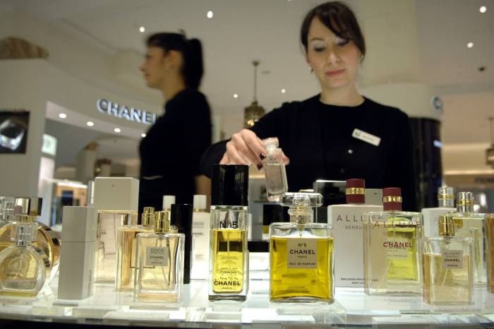 Chanel products at David Jones in Sydney