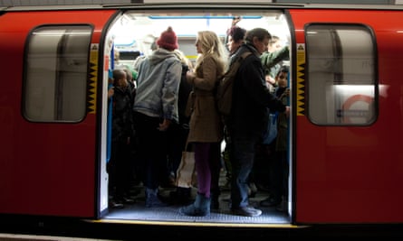 The tube at rush hour.