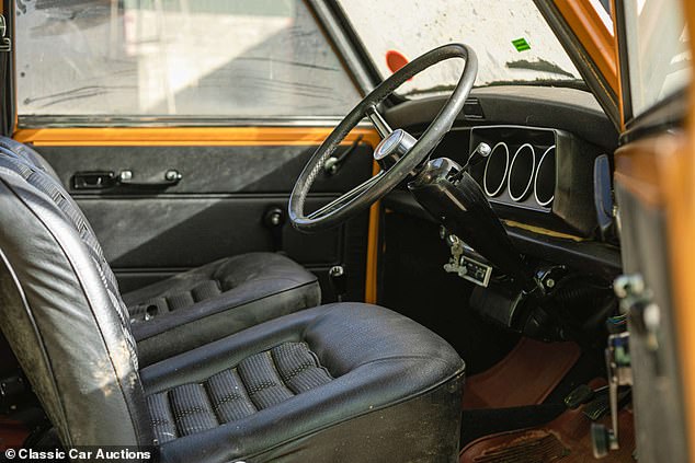 Despite being left in a garage since 1990, the interior is in remarkably good condition, with little sign of ageing