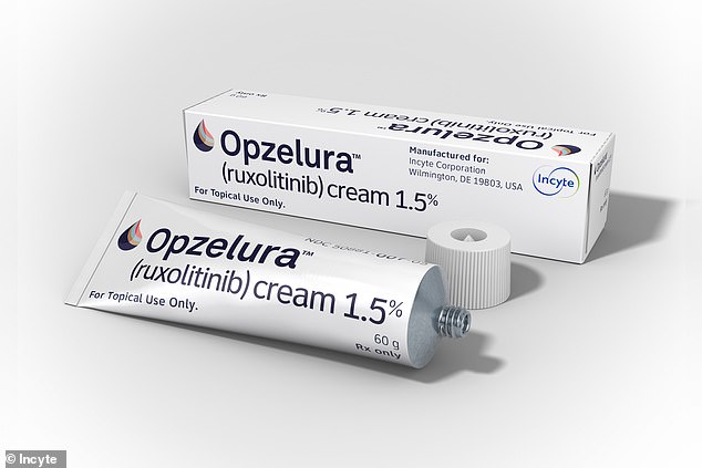 Ruxolitinib has been hailed a miracle cream by some as it can return the skin to its natural colour and could be 'the light at the end of the tunnel' for sufferers