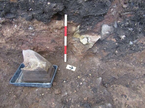 The altar stone in the Roman cellar