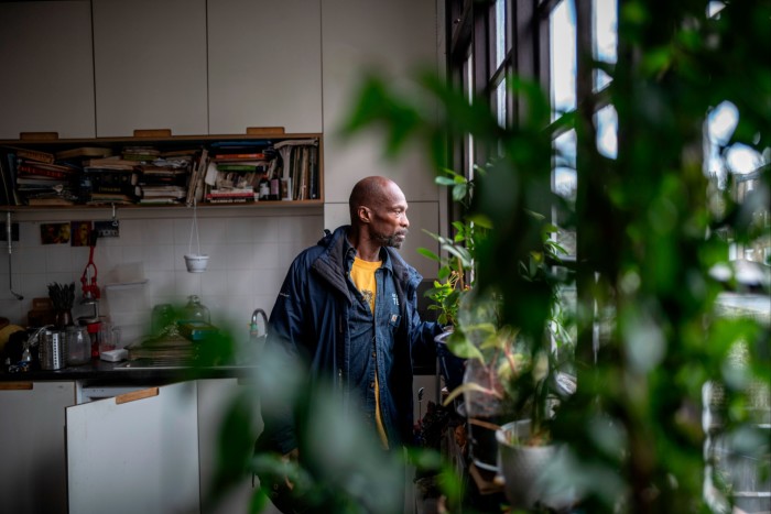 Desmond Williams in his kitchen