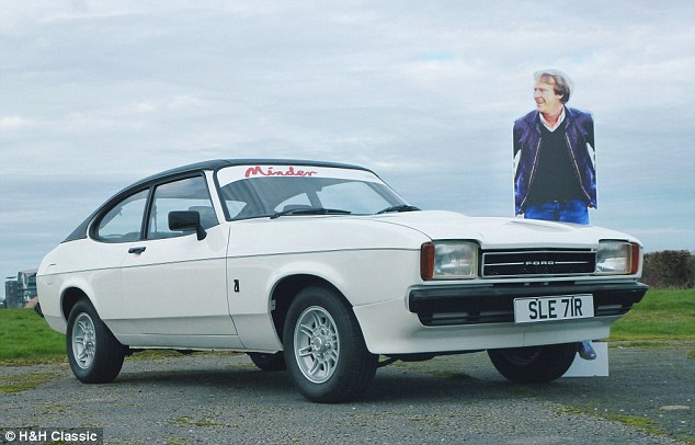 This 1977 Ford Capri that featured in the hit series Minder was also up for sale at the auction