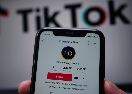 The official Tiktok page for 10 Downing Street on the TikTok app on an iPhone screen. Cabinet Office minister Oliver Dowden, has confirmed TikTok will be banned on Government devices following a review. Picture date: Thursday March 16, 2023. PA Photo. See PA story POLITICS TikTok . Photo credit should read: Yui Mok/PA Wire