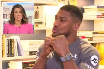 Susanna Reid speechless after Anthony Joshua's bizarre antics in GMB interview