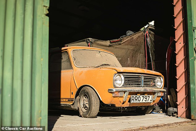 Sold as seen: This 1970 Mini 1275 GT has been in storage since 1990. Having been uncovered by classic car hunters, it will soon go to the auction block in its 'as found' condition