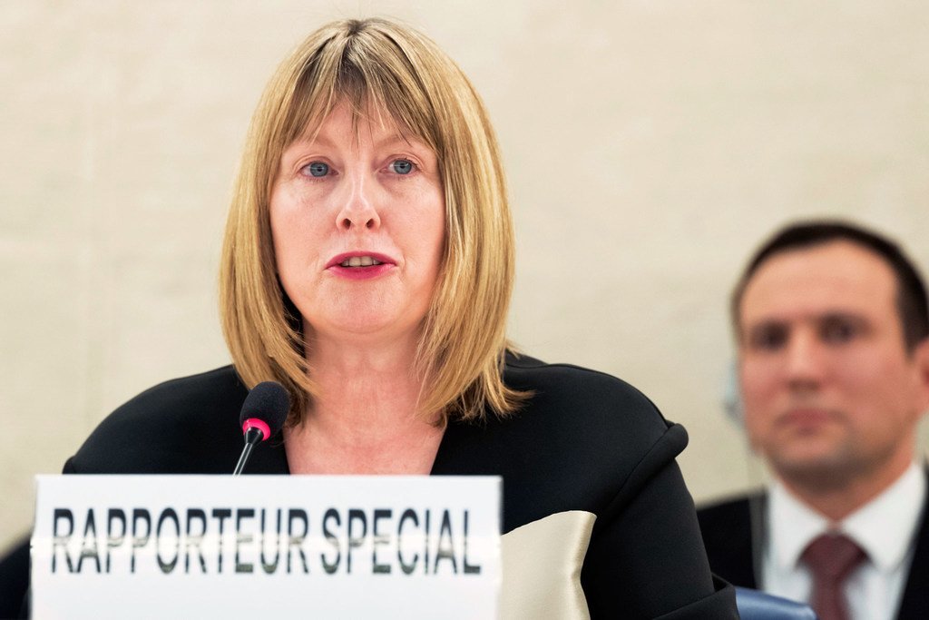 Fionnuala Ni Aolain, Special Rapporteur on the promotion and protection of human rights while countering terrorism.