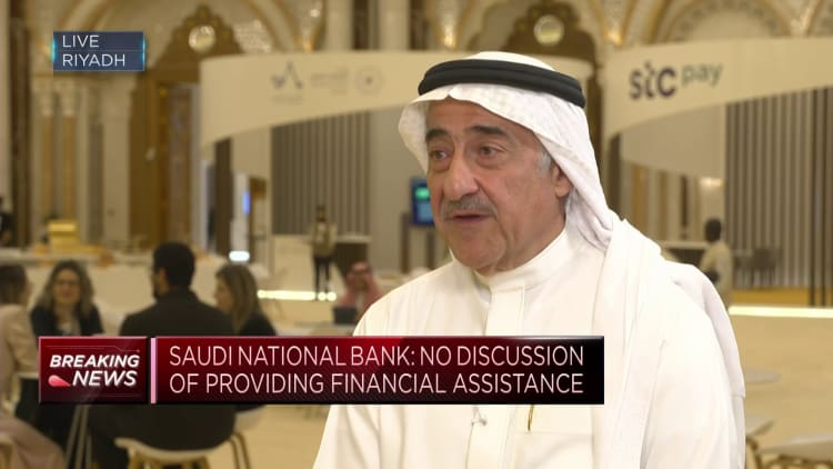 Panic over Credit Suisse is 'unwarranted,' Saudi National Bank chairman says