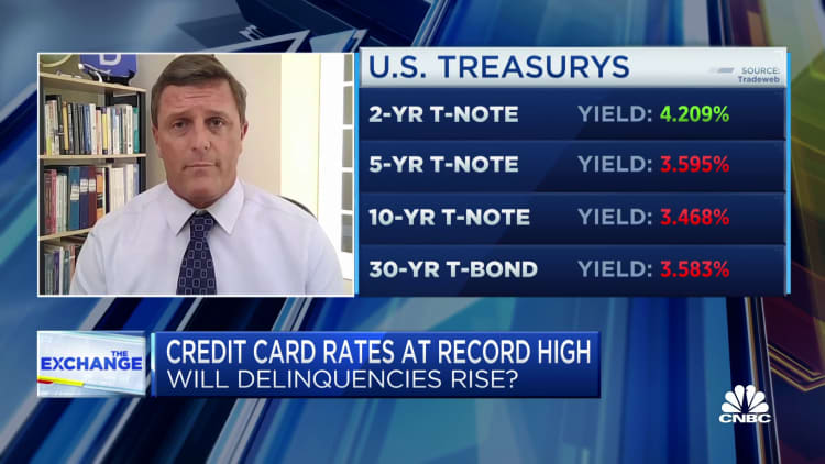 As the Fed increases tightening, credit card rates jump to record highs