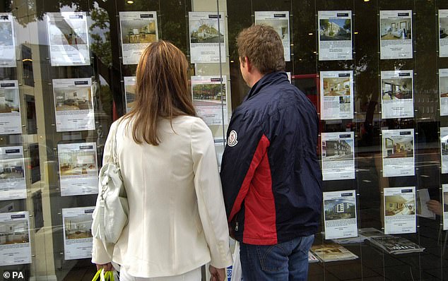 Mortgage pressure: Land Registry figures showed house prices fell 0.6% in January following a 0.4% decline in December