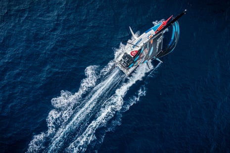 Malama cruises in abnormally calm Southern Ocean conditions.