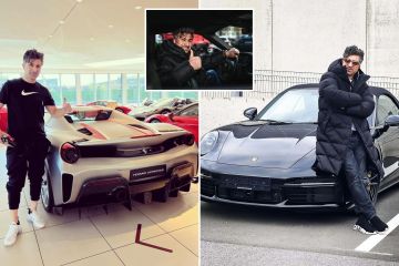 Inside £8m lotto winner's car collection as he's blown half in 5 MONTHS