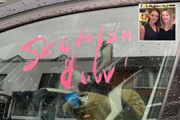 My car was smeared with a cruel note in lipstick over my park - but I was right