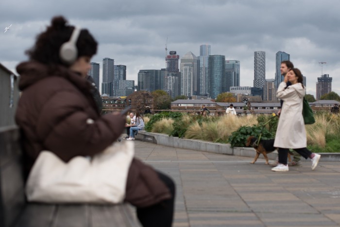 A view of the London skyline from Greenwich in the city’s south-east