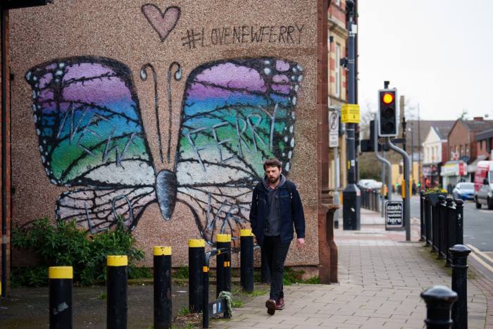 A ‘Love New Ferry’ mural near the town precinct