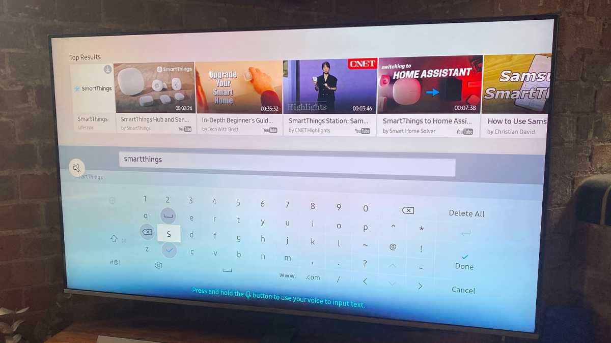 Finding SmartThings app on a Samsung TV