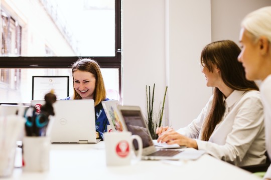 Women on laptops