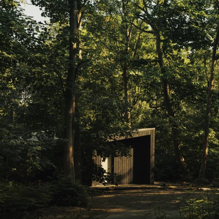 A cabin in woodland