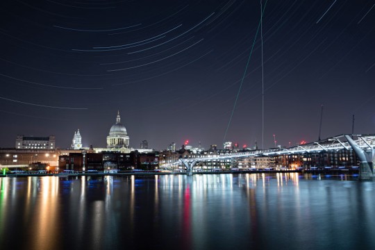 The 2022 Lyrid meteor shower captured over London