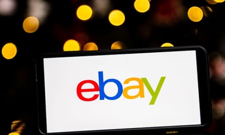 Ebay logo on a smartphone