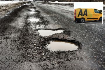 Motorists made 2,000 calls per day last month about damage from potholes