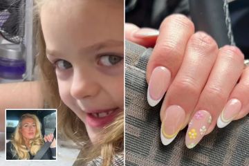 Pregnant Paris Fury shares 5-year-old Valencia’s mani as they enjoy girlie day