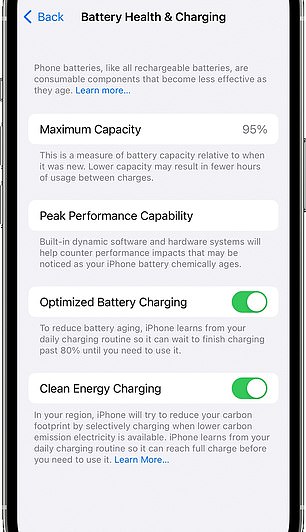 You should enable Optimised Charging if it's not already on