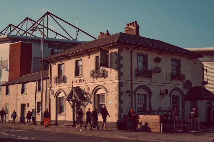 A pub outside the stadium